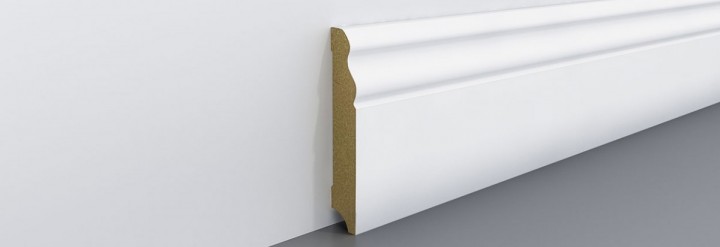 Biele soklové lišty